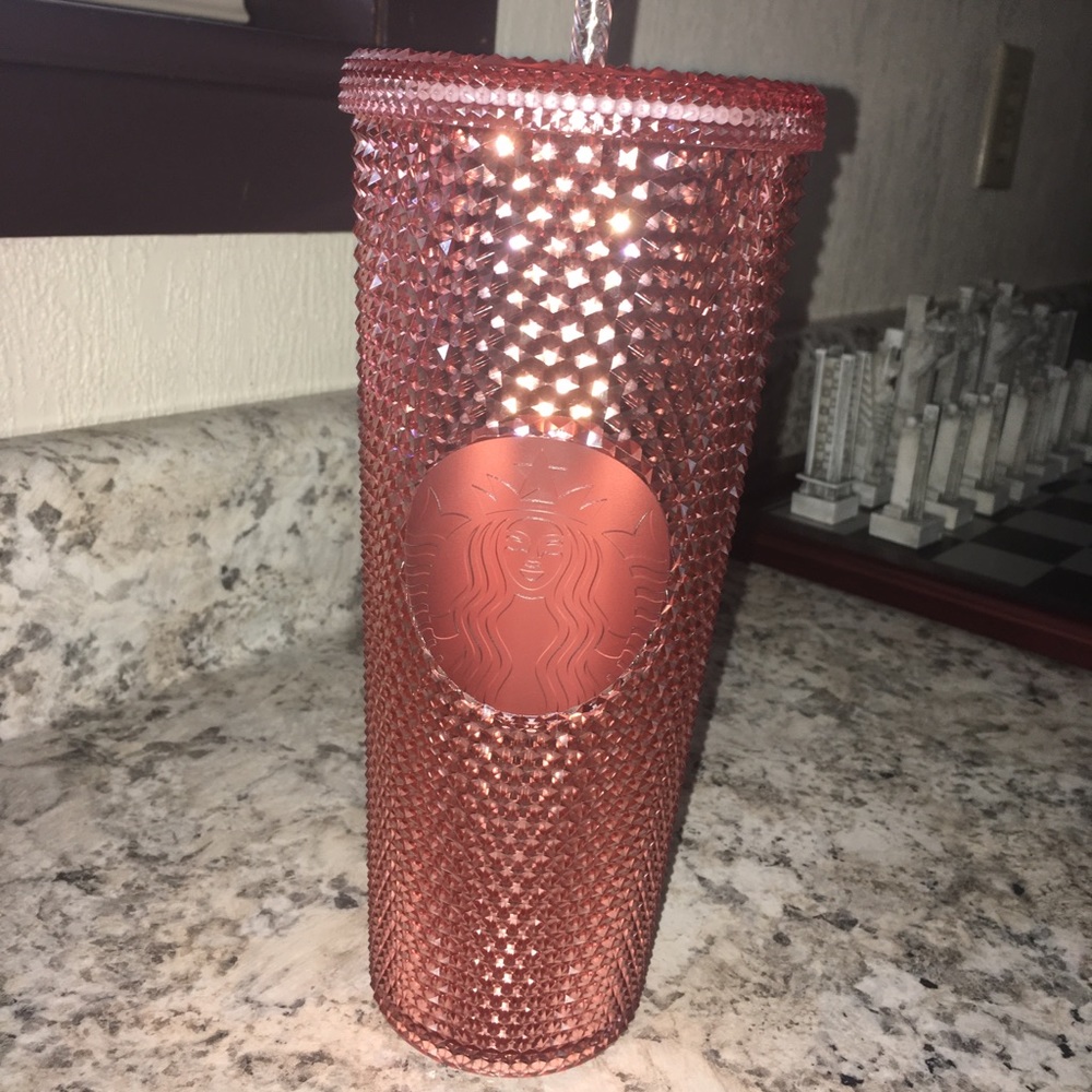 Starbucks Rose Gold Studded Tumbler